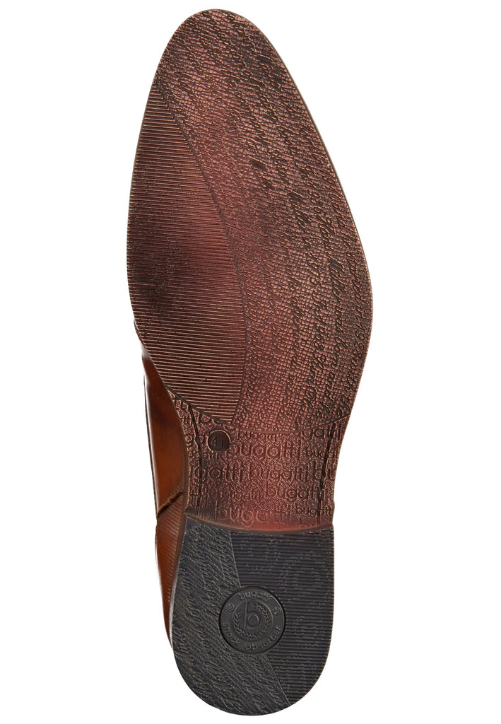 Bugatti Businessschuhe Glattleder Cognac - surf4shoes
