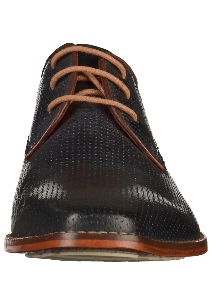 Bugatti Businessschuhe Glattleder Dunkelblau - surf4shoes