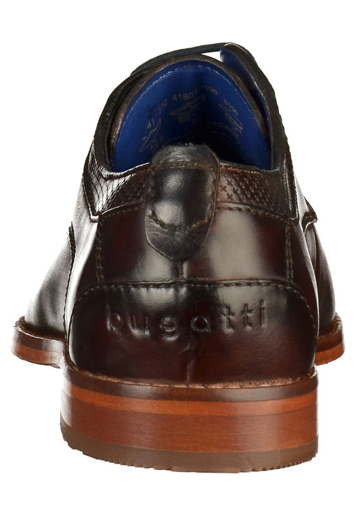 Bugatti Businessschuhe Glattleder Dunkelbraun - surf4shoes