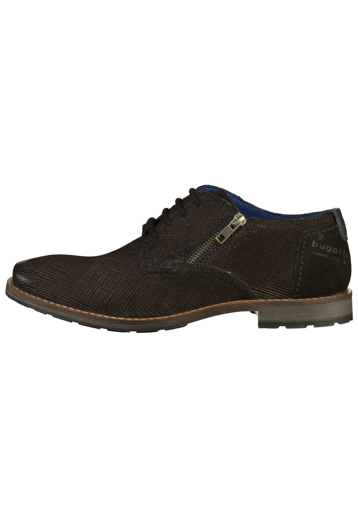 BUGATTI Businessschuhe Veloursleder Schwarz - surf4shoes