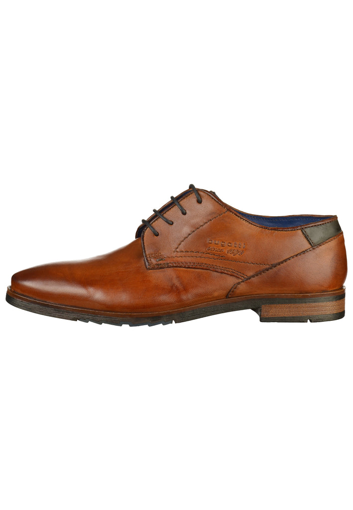 Bugatti Halbschuhe Glattleder Cognac - surf4shoes