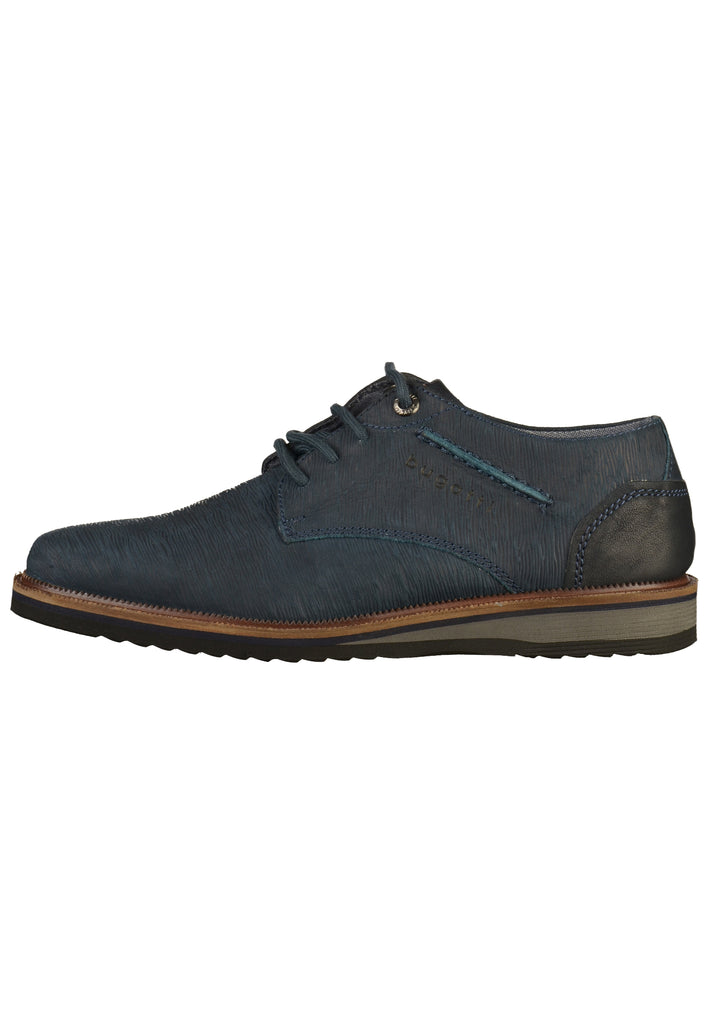 BUGATTI Halbschuhe Leder Dunkelblau - surf4shoes