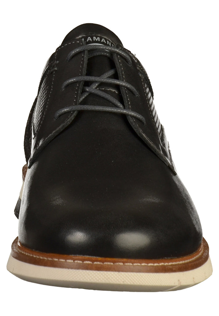 Salamander Halbschuhe Leder Schwarz - surf4shoes