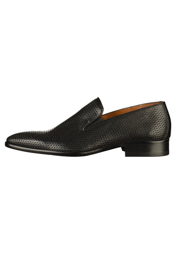 Salamander Slipper Leder Schwarz - surf4shoes