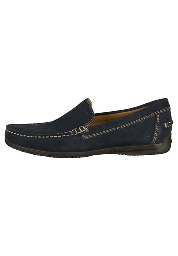 Geox Slipper Leder Dunkelblau - surf4shoes