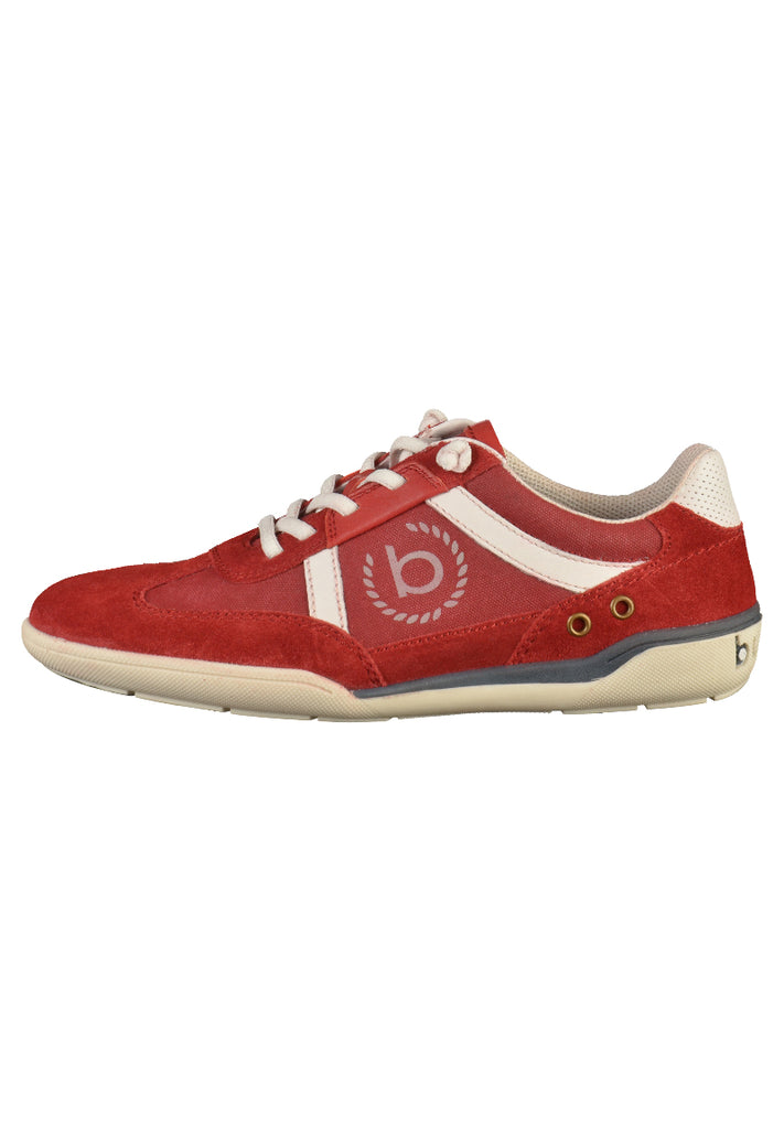 BUGATTI Sneaker Veloursleder Rot - surf4shoes