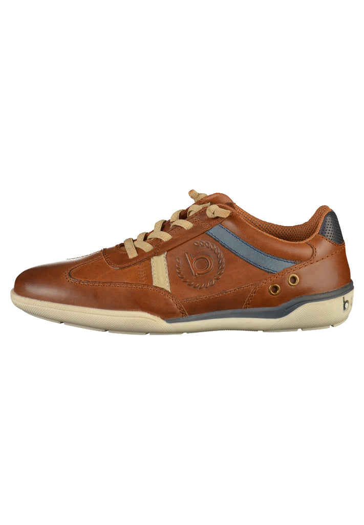 BUGATTI Sneaker Glattleder Cognac - surf4shoes