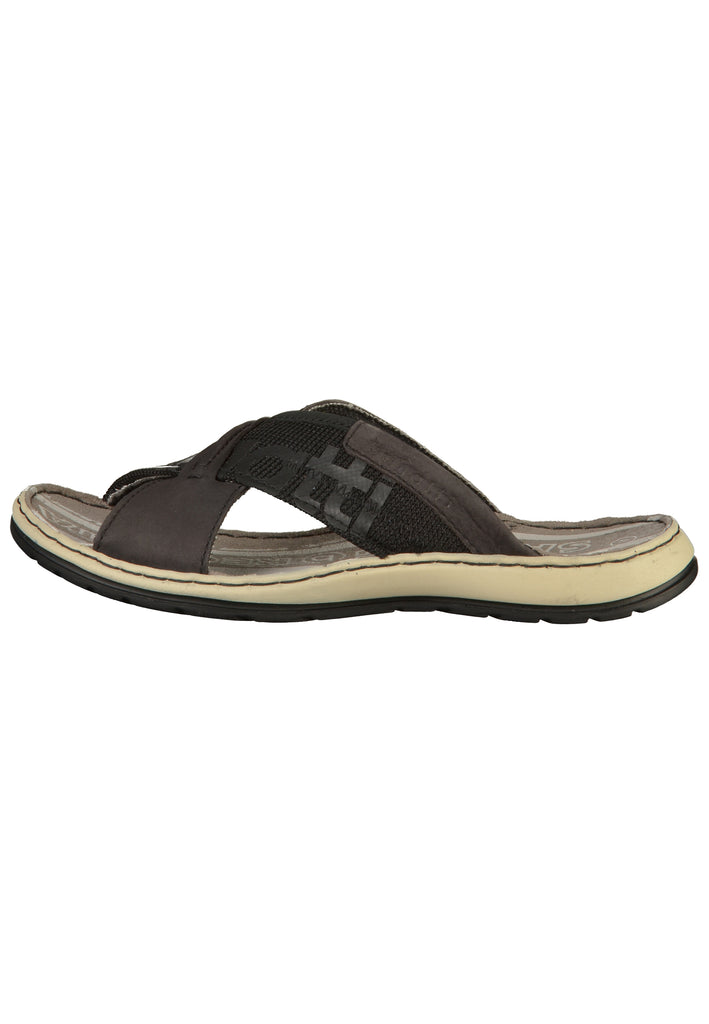 Bugatti Pantoletten Nubukleder Schwarz - surf4shoes