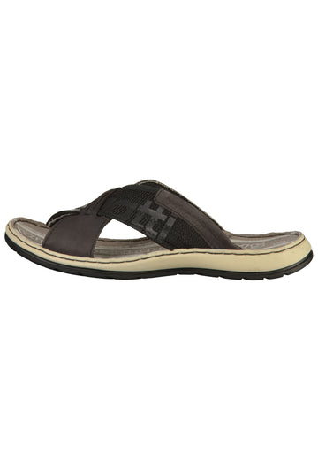 Bugatti Pantoletten Nubukleder Schwarz - surf4shoes