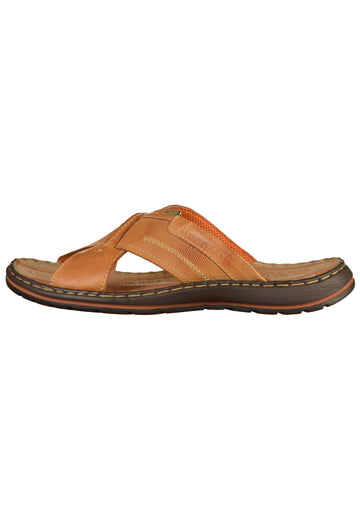 Bugatti Pantoletten Glattleder Cognac - surf4shoes