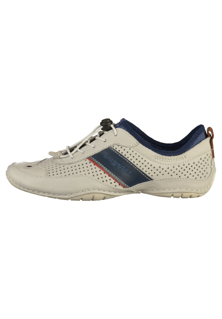 Bugatti Halbschuhe Glattleder Weiß - surf4shoes