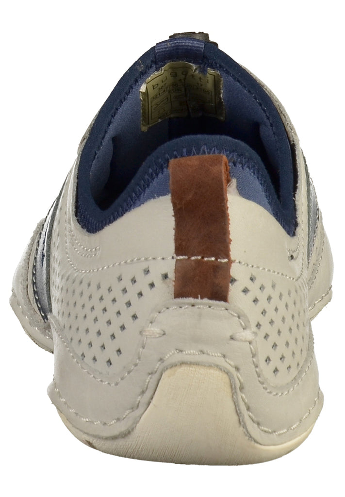 Bugatti Halbschuhe Glattleder Weiß - surf4shoes