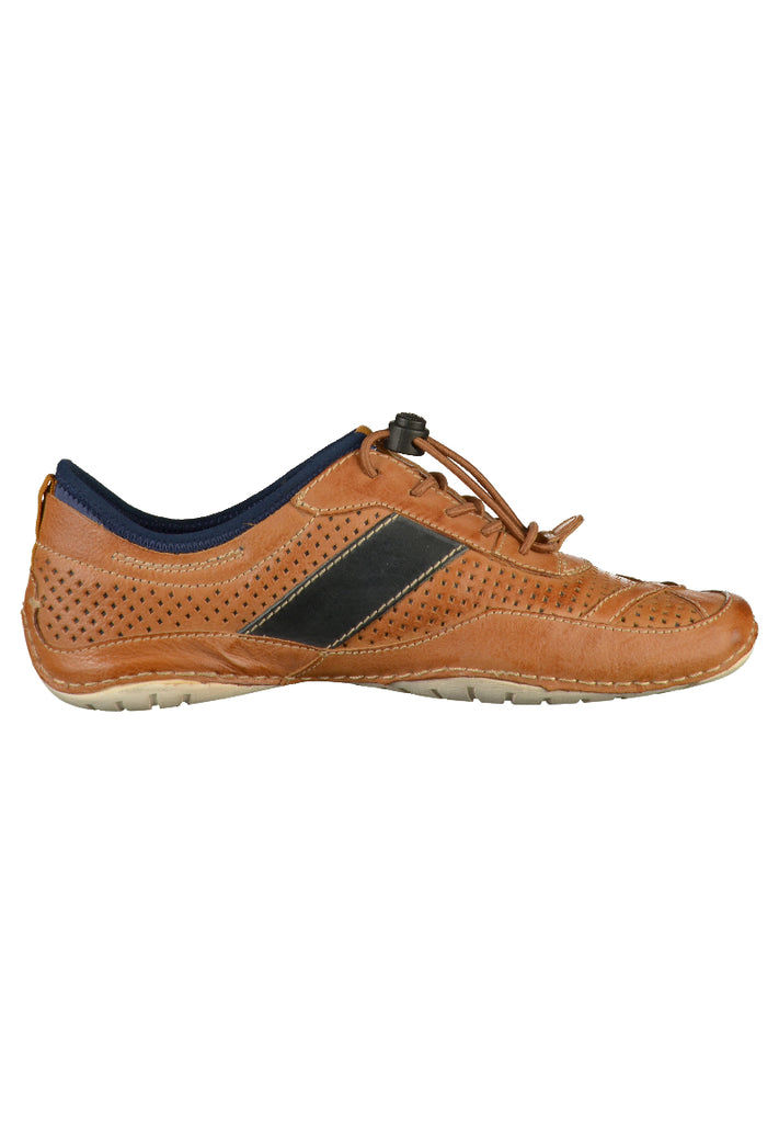 BUGATTI Halbschuhe Glattleder Cognac - surf4shoes