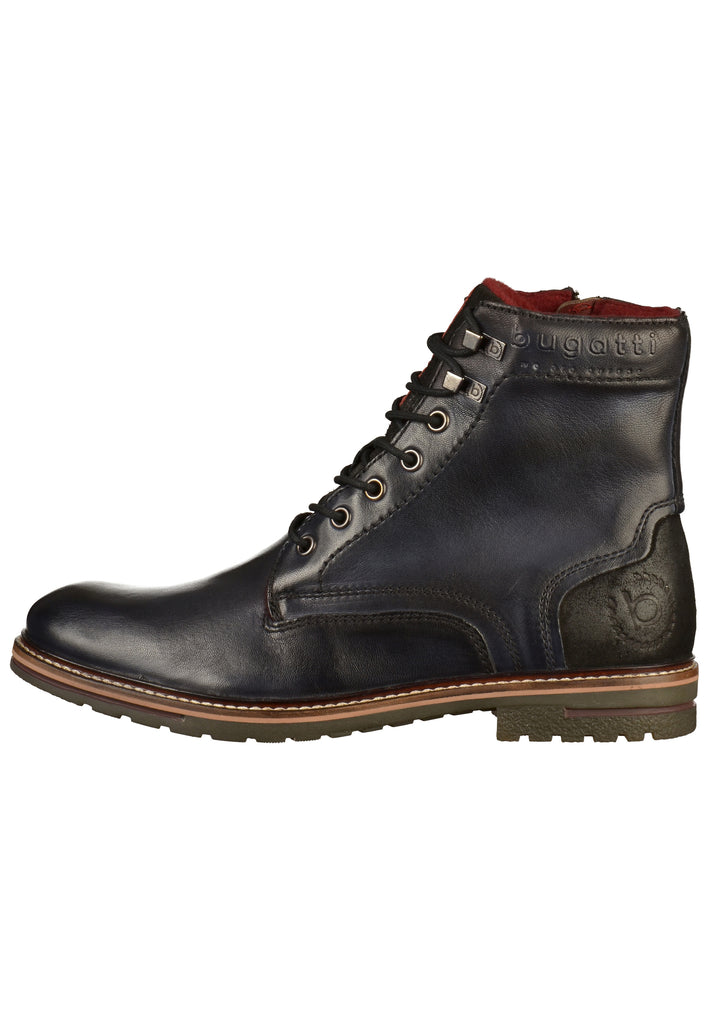 Bugatti Stiefelette Glattleder Schwarz - surf4shoes