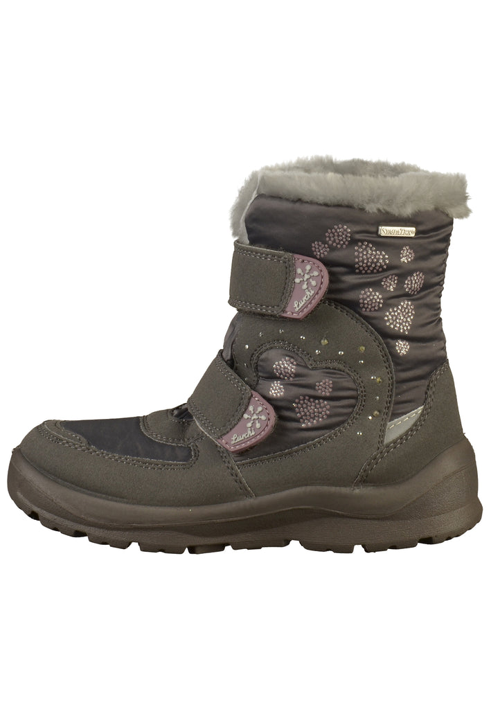 Lurchi Stiefel Lederimitat/Textil Grau - surf4shoes
