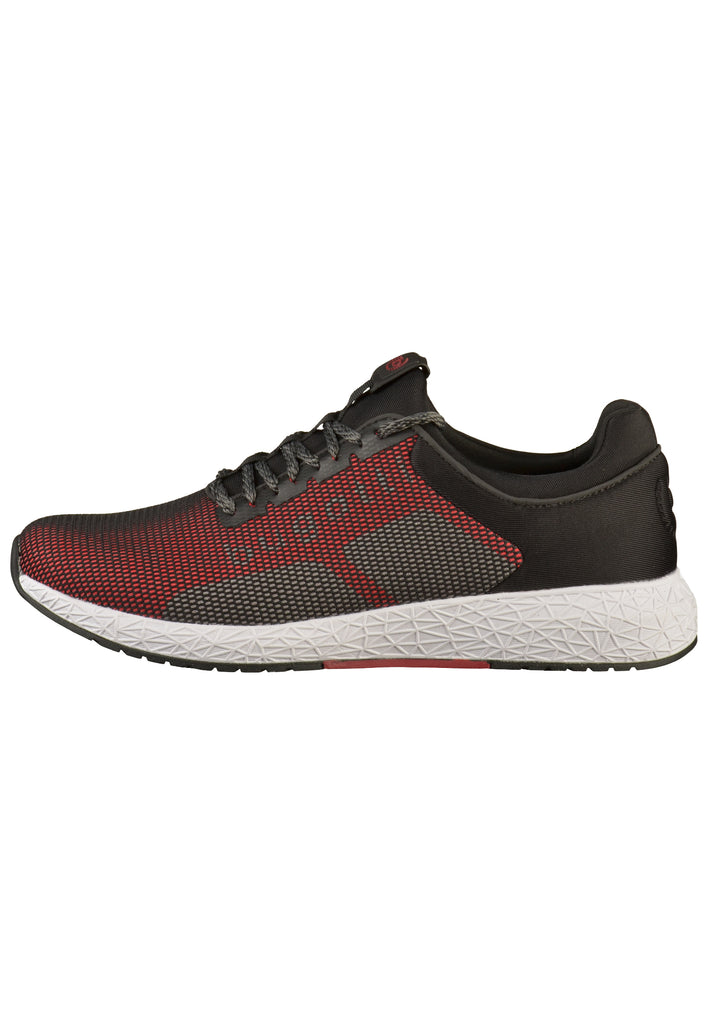 Bugatti Sneaker Textil Schwarz/Rot - surf4shoes