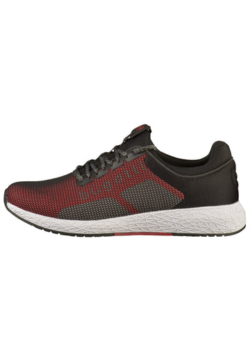 Bugatti Sneaker Textil Schwarz/Rot - surf4shoes