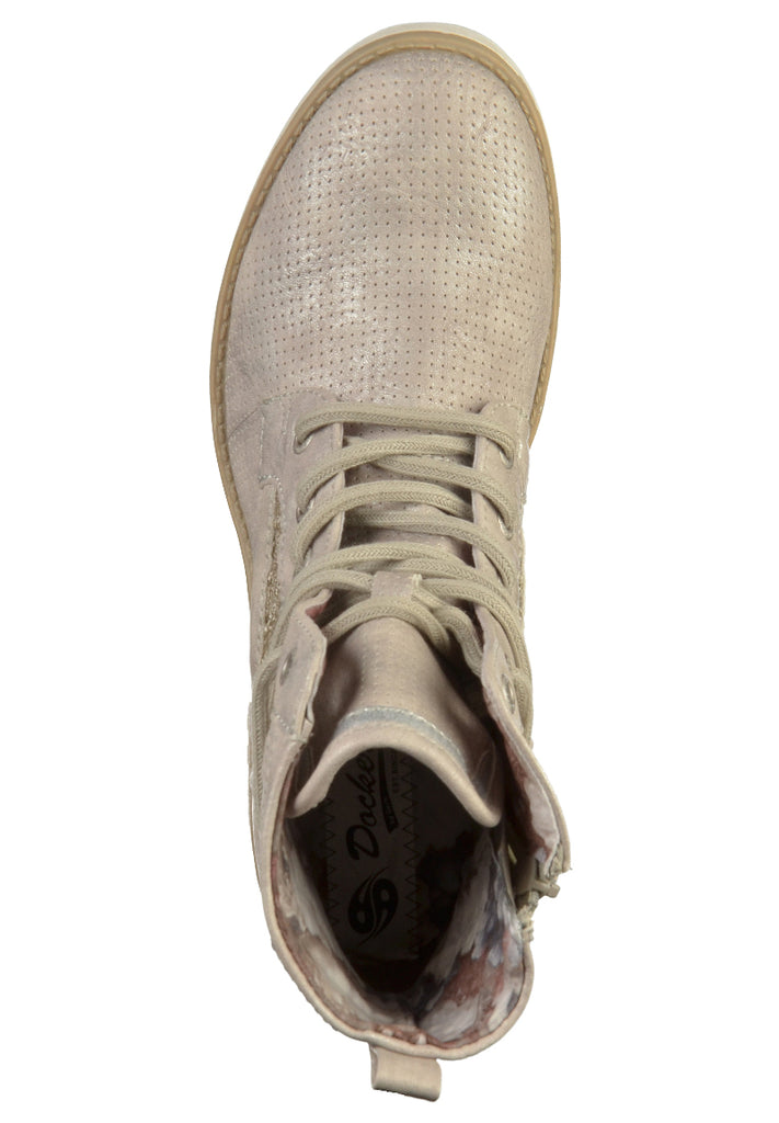 Dockers Stiefelette Lederimitat/Textil Silber - surf4shoes