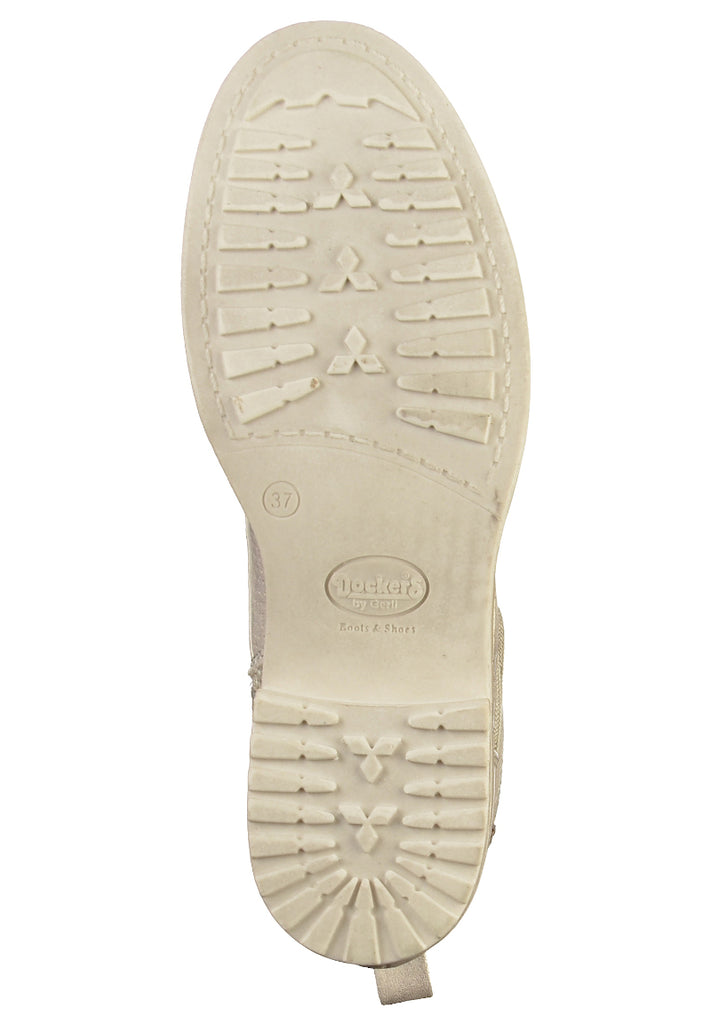 Dockers Stiefelette Lederimitat/Textil Silber - surf4shoes