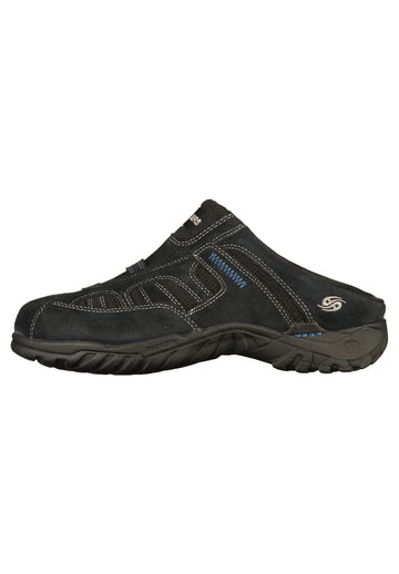 Dockers Pantoletten Veloursleder Schwarz - surf4shoes