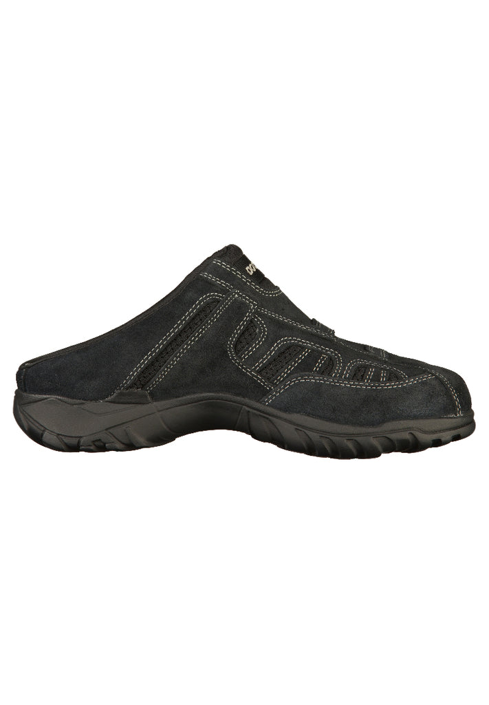 Dockers Pantoletten Veloursleder Schwarz - surf4shoes