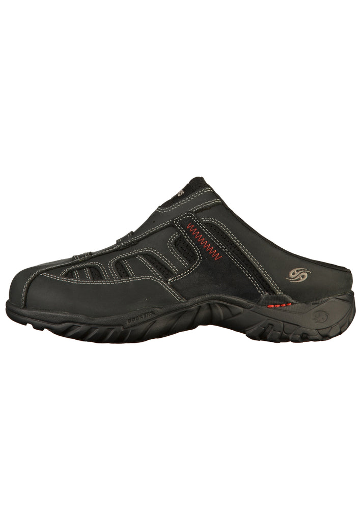 Dockers Clogs Leder/Mesh Schwarz - surf4shoes