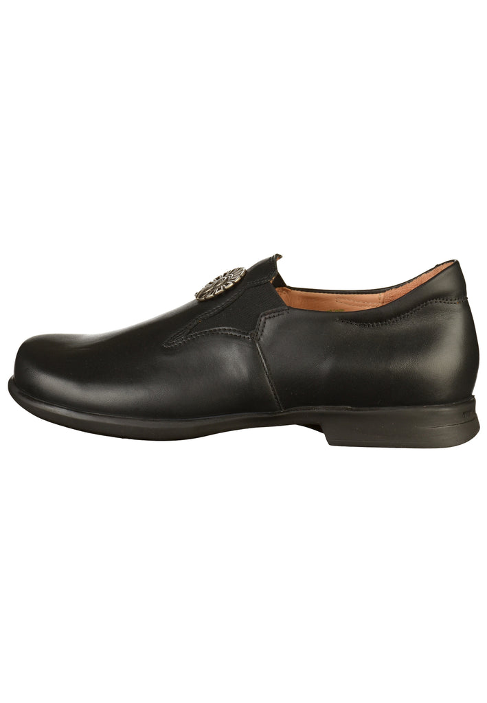 Think! Slipper Glattleder Schwarz - surf4shoes