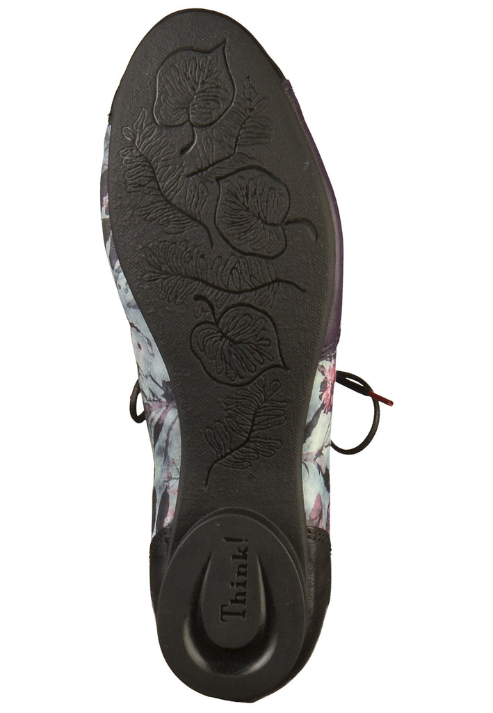 Think! Halbschuhe Leder Violett/Schwarz - surf4shoes