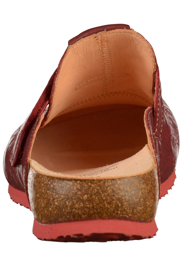 Think! Clogs Leder Rot - surf4shoes