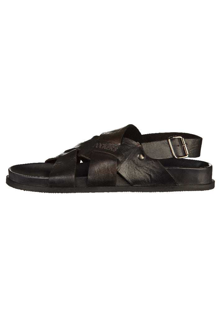Dockers Sandalen Leder Schwarz - surf4shoes