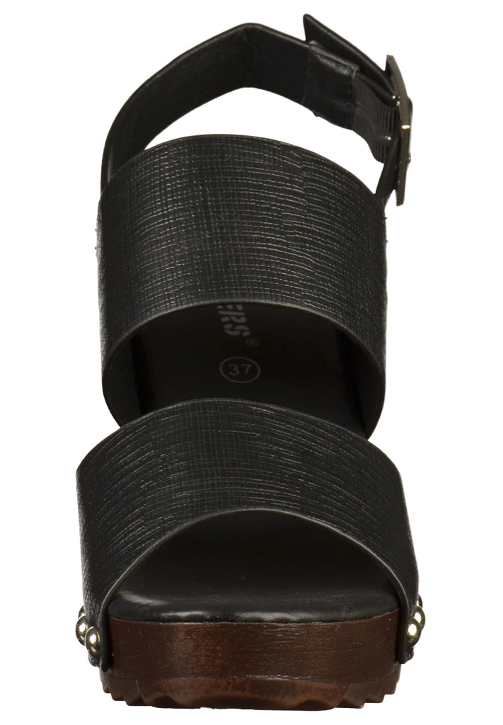 Dockers Sandalen Lederimitat Schwarz - surf4shoes