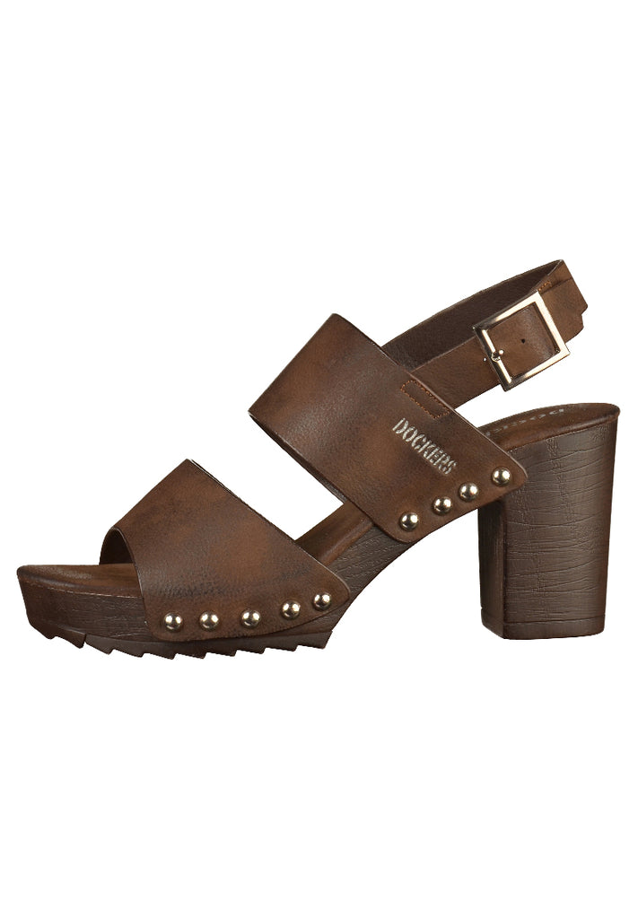 Dockers Sandalen Lederimitat Cafe - surf4shoes
