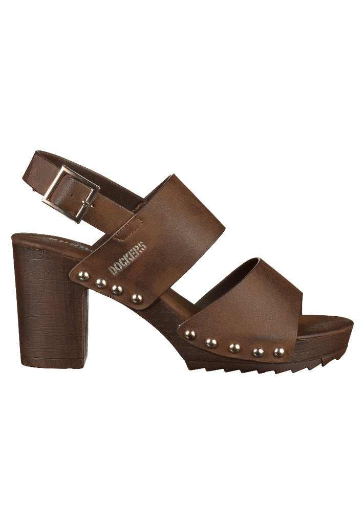 Dockers Sandalen Lederimitat Cafe - surf4shoes