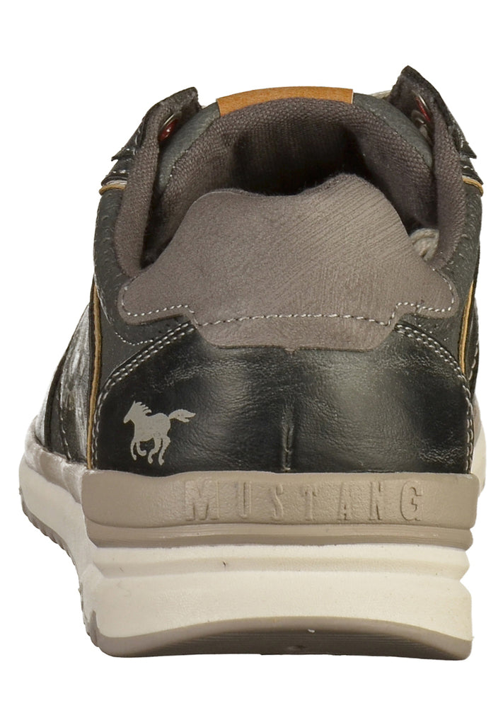 Mustang Sneaker Lederimitat Dunkelgrau - surf4shoes