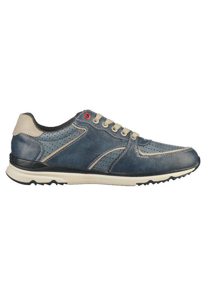 Mustang Sneaker Lederimitat Blau - surf4shoes