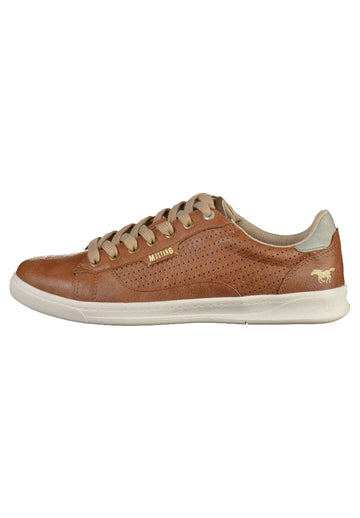 Mustang Sneaker Lederimitat Kastanie - surf4shoes