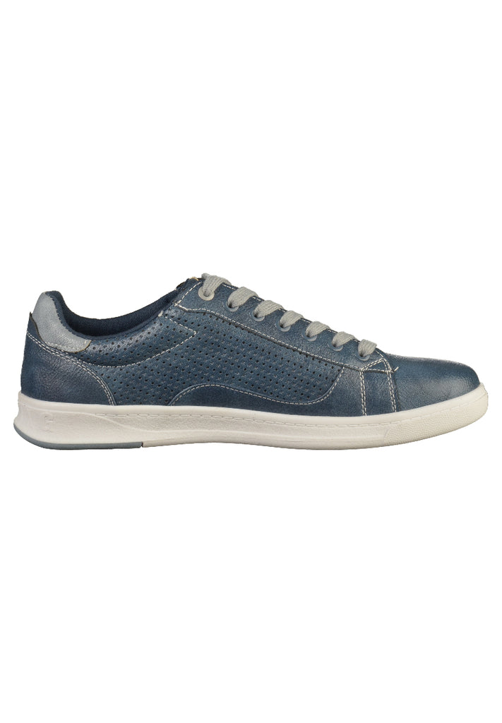 Mustang Sneaker Lederimitat Dunkelblau - surf4shoes
