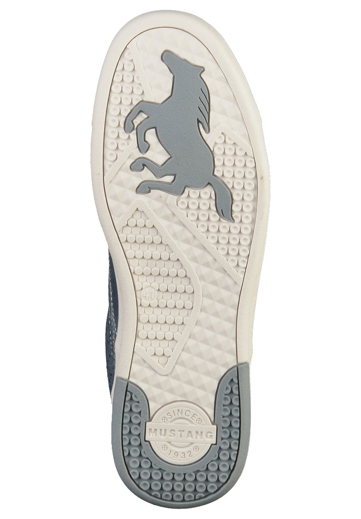 Mustang Sneaker Lederimitat Dunkelblau - surf4shoes