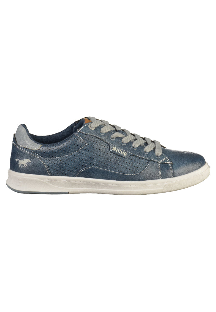 Mustang Sneaker Lederimitat Dunkelblau - surf4shoes