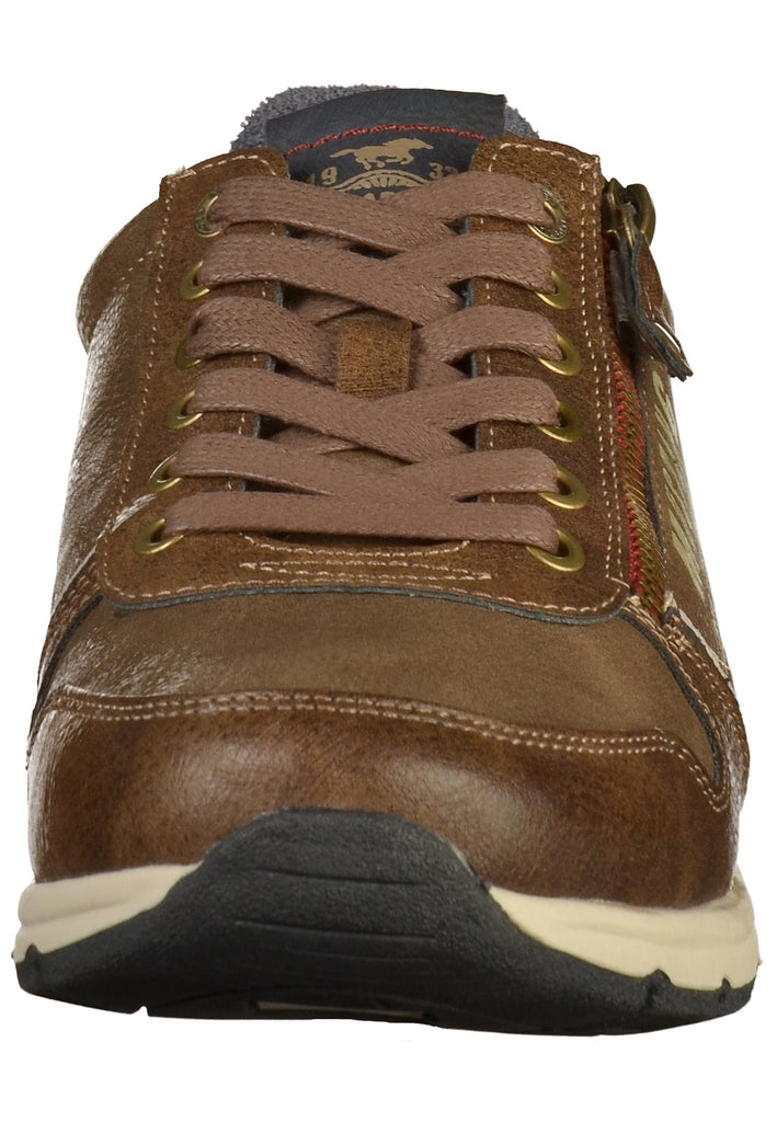 Mustang Sneaker Lederimitat Dunkelbraun - surf4shoes