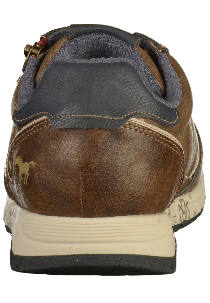 Mustang Sneaker Lederimitat Dunkelbraun - surf4shoes