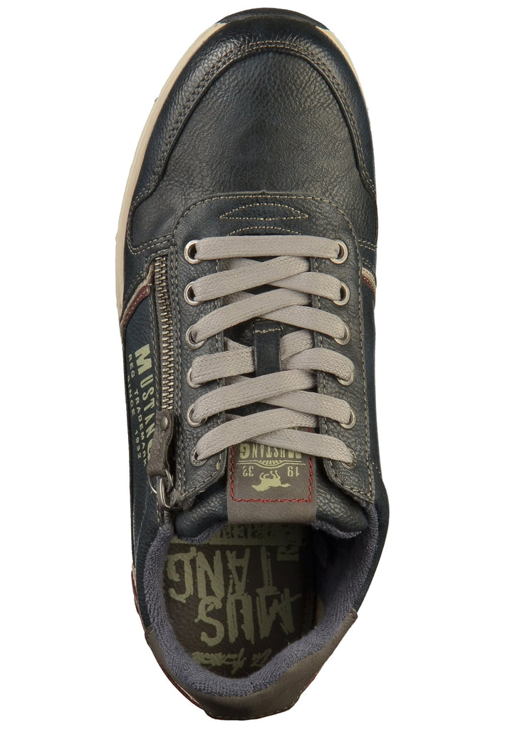 Mustang Sneaker Lederimitat Blau - surf4shoes