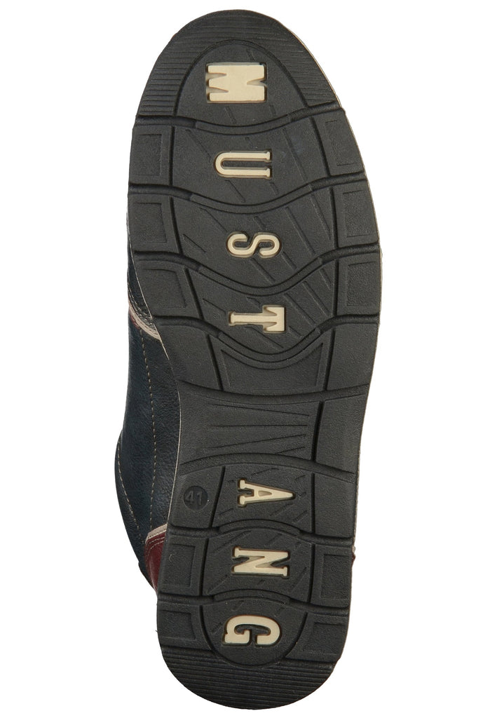 Mustang Sneaker Lederimitat Blau - surf4shoes