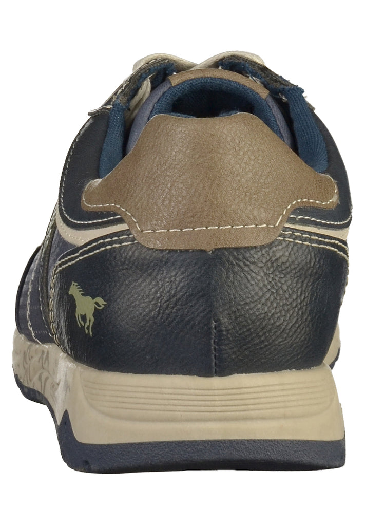 Mustang Sneaker Lederimitat Dunkelblau - surf4shoes