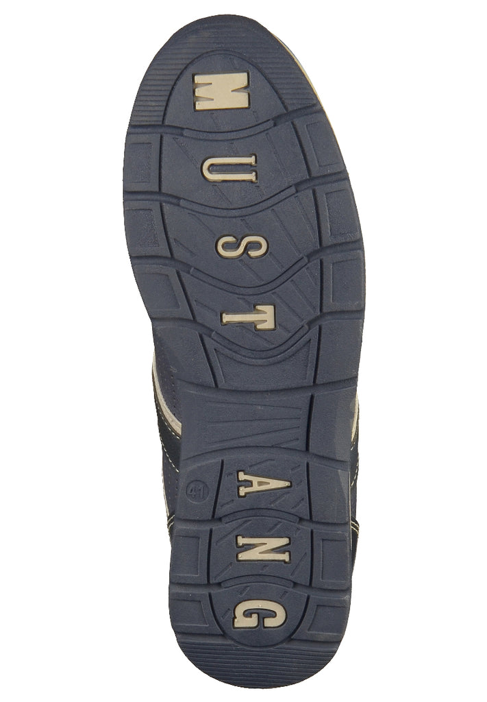 Mustang Sneaker Lederimitat Dunkelblau - surf4shoes