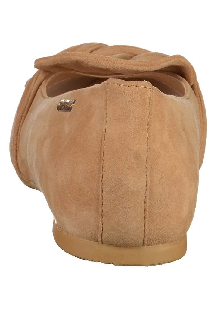 Bugatti Ballerinas Veloursleder Beige - surf4shoes