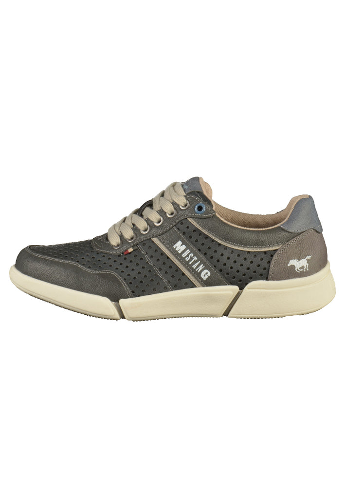 Mustang Sneaker Lederimitat Grau - surf4shoes