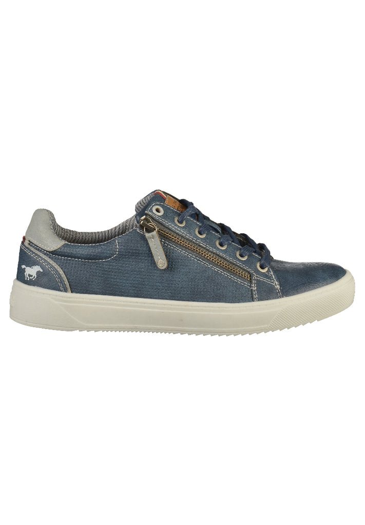 Mustang Sneaker Lederimitat Dunkelblau - surf4shoes