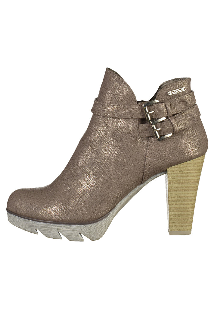 Bugatti Stiefelette Lederimitat Taupe - surf4shoes