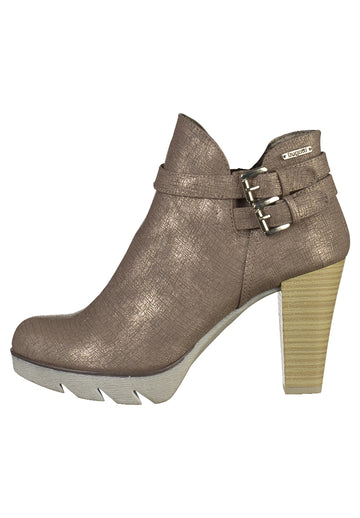 Bugatti Stiefelette Lederimitat Taupe - surf4shoes